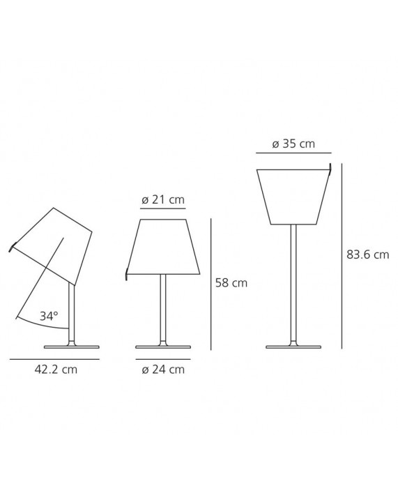 Artemide Melampo Tavolo / Notte Table Lamp